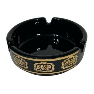 Vintage Golden Nugget Casino Gambling Hall Circle 3.5 Inch Ashtray Las Vegas B